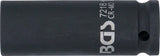 Krafthylsa Sexkant, djup | 12,5 mm (1/2") | 18 mm. BGS 7218