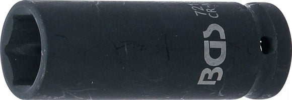 Krafthylsa Sexkant, djup | 12,5 mm (1/2