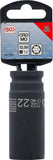 Krafthylsa Sexkant, djup | 12,5 mm (1/2") | 22 mm. BGS 7222