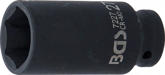 Krafthylsa Sexkant, djup | 12,5 mm (1/2