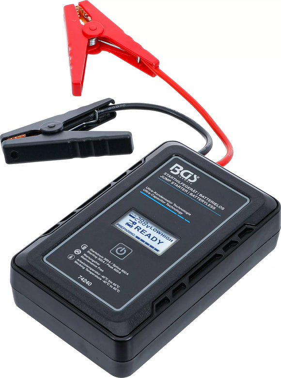Starthjälp | Batterilös | med Ultra-kondensatorteknik | 12 V / 300 A / 600 A. BGS 74240