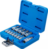 Bit-Insats-sats | 6,3 mm (1/4") / 10 mm (3/8") / 12,5 mm (1/2") | Inre sexkant 2 - 14 mm | 13 delar. BGS 74257