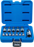 Bit-Insats-sats | 6,3 mm (1/4") / 10 mm (3/8") / 12,5 mm (1/2") | Inre sexkant 2 - 14 mm | 13 delar. BGS 74257