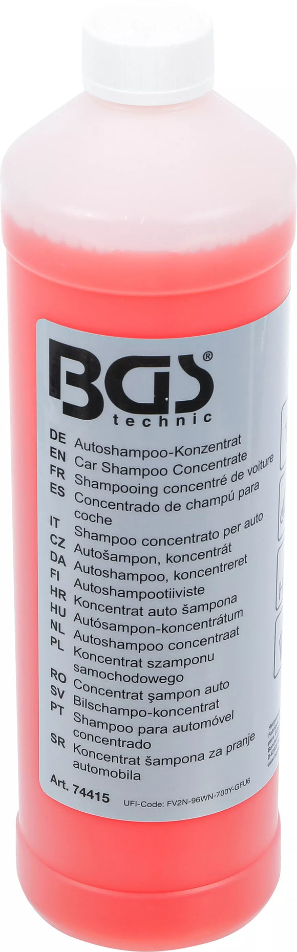 Bilschampo-koncentrat | rött | 1000 ml. BGS 74415