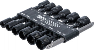 Hylsa-sats Sexkant | Yttre sexkant 6,3 mm (1/4") | för Borrmaskiner | 1/4 - 1/2", 6 - 13 mm | 14 delar. BGS 74423