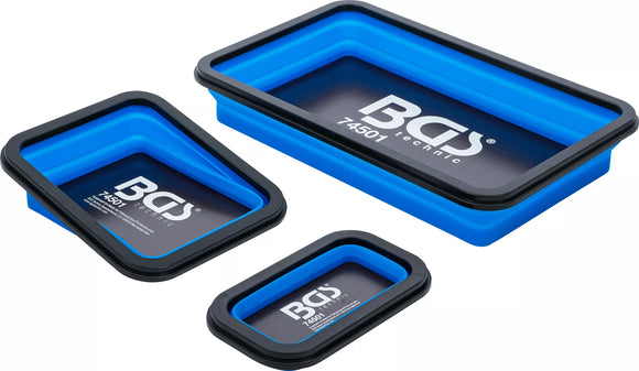 Magnet fodral set | Silikon | vikbar | 3 delar. BGS 74501