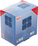 Magnet fodral set | Silikon | vikbar | 115 x 115 x 50 mm | 4 delar. BGS 74502