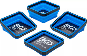 Magnet fodral set | Silikon | vikbar | 115 x 115 x 50 mm | 4 delar. BGS 74502