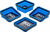 Magnet fodral set | Silikon | vikbar | 115 x 115 x 50 mm | 4 delar. BGS 74502