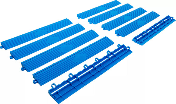 Plastkakel-kantelement-sats | Klick-system | 400 x 55 x 15 mm | 10 delar. BGS 74547