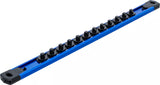 Hållarskena för 12 Hylsaer | Magnetisk | för 6,3 mm (1/4"). BGS 74549
