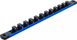 Hållarskena för 12 Hylsaer | Magnetisk | för 12,5 mm (1/2"). BGS 74551