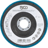 Poleringsskiva | Aluminiumoxid | Ø 125 mm | Kornstorlek 180. BGS 74617