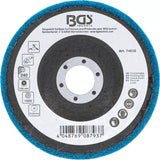 Poleringsskiva | Aluminiumoxid | Ø 125 mm | Kornstorlek 240. BGS 74618