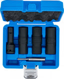 Kraft-special hylsnyckel-vändhylsa-sats | Sexkant & skruvdragare 17 - 19 - 21 mm | 12,5 mm (1/2") | 3 delar. BGS 7467