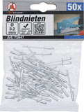 Blindnit-sortiment | Ø 3,2 mm | 50 delar. BGS Diy 75847