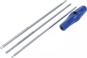 Special-Skruvmejsel-sats | T-Profil (för Torx) / Inre sexkant | 4 delar. BGS 7840