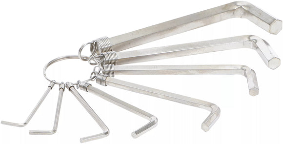 Vinkelnyckel-sats | Inre sexkant 2 - 10 mm | 8 delar. BGS Diy 7842