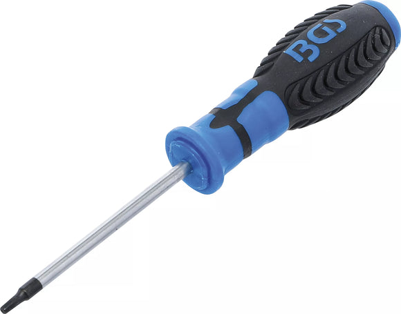 Skruvmejsel | T-Profil (för Torx) med borrning T15 | Klinglängd 80 mm. BGS 7849-T15