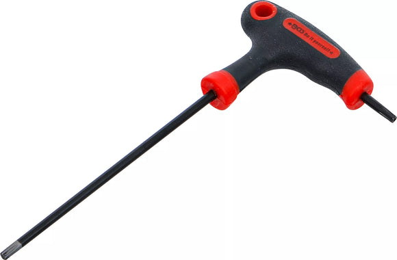 Skruvmejsel med T-handtag och klinga på sidan | T-Profil (för Torx) med/utan borrning T15. BGS Diy 7880-T15
