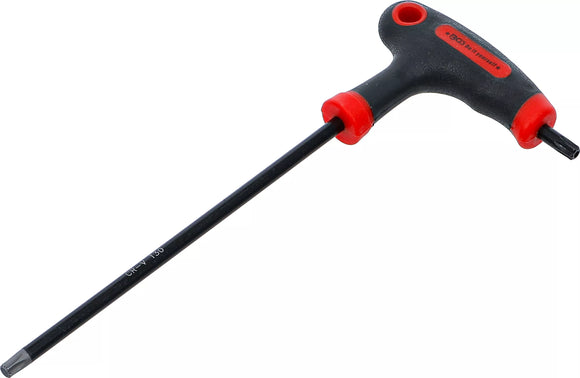 Skruvmejsel med T-handtag och klinga på sidan | T-Profil (för Torx) med/utan borrning T30. BGS Diy 7880-T30