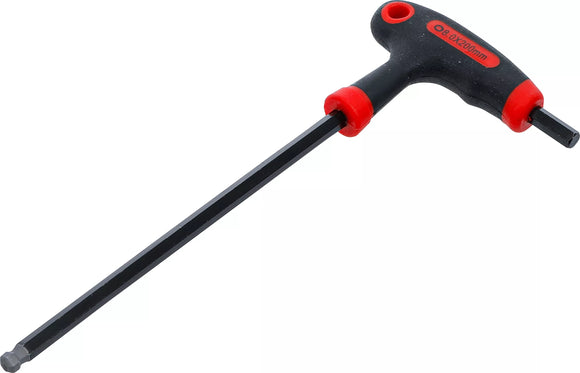 Skruvmejsel med T-handtag och klinga på sidan | Inre sexkant / Inre sexkant med kulhuvud 8 mm. BGS Diy 7882-8
