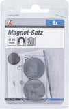 Magnet-sats | Keramik | Ø 25 mm | 6 delar. BGS Diy 79905