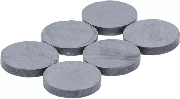 Magnet-sats | Keramik | Ø 25 mm | 6 delar. BGS Diy 79905