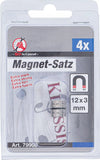 Magnet-sats | extra kraftig | Ø 12 mm | 4 delar. BGS Diy 79909