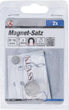 Magnet-sats | extra kraftig | Ø 18 mm | 2 delar. BGS Diy 79911