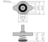 Adapter Nr. 4 för BGS 8027, 8098 | för Ford, Honda, Hyundai, Lexus, Mazda, Mercedes-Benz, Mitsubishi, Nissan, Peugeot, Subaru, Suzuki, Toyota. BGS 8027-4