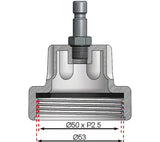 Adapter Nr. 6 för BGS 8027, 8098 | för Daewoo, Ford, Jaguar, Jeep, Land Rover, Mercedes-Benz, Pontiac, Porsche, Saab. BGS 8027-6