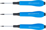 Precisions-Skruvmejsel-sats | T-Profil (för Torx) T4 / T5 / T6 | 3 delar. BGS Diy 803