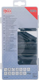 Krympslang-sortiment | svart | 127 delar. BGS 8042
