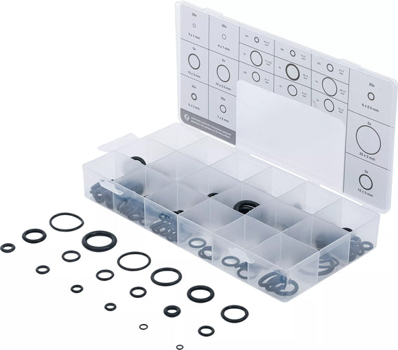 O-Ring-sortiment | Ø 3 - 22 mm | 225 delar. BGS 8044