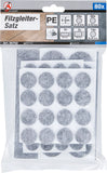 Filtdynor-sats | Grå melerade | 80 delar. BGS Diy 80702