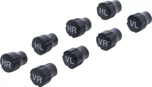 Plastventilhattar-sats | för markering av däck | 8 delar. BGS Diy 80722