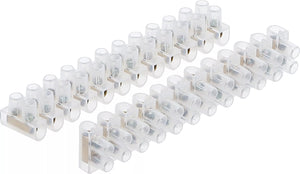 Klämmor för ljuskronor | 2,5 mm² | 3 amp. | 2 st. | Med 12 block. BGS Diy 80725