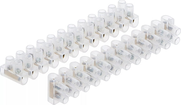 Klämmor för ljuskronor | 2,5 mm² | 3 amp. | 2 st. | Med 12 block. BGS Diy 80725