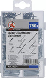 Spik-/trådstift-sortiment | 750 delar. BGS Diy 8074