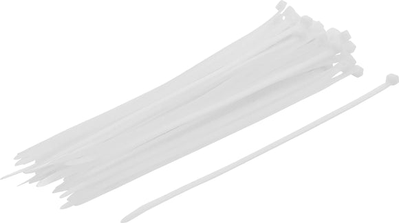 Buntband-sortiment | vitt | 4,8 x 250 mm | 50 delar. BGS Diy 80770