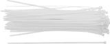 Buntband-sortiment | vitt | 4,8 x 300 mm | 50 delar. BGS Diy 80772