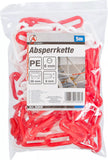 Avspärrningskedja | Röd-vit | Plast | 5 m. BGS Diy 80809