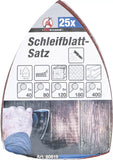 Slipblad-sats för multislip | 145 x 100 mm | K 40 - 400 | 25 delar. BGS Diy 80819