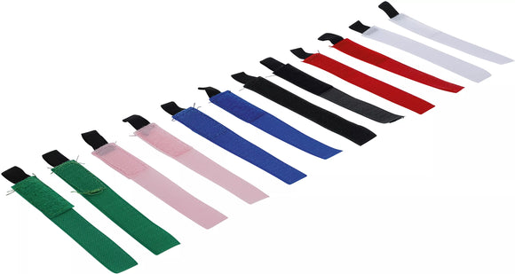 Kardborreband-sortiment | 20 x 190 mm | 12 delar. BGS Diy 80825