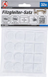 Filtdynor-sats | Vit | 32 delar. BGS Diy 80860