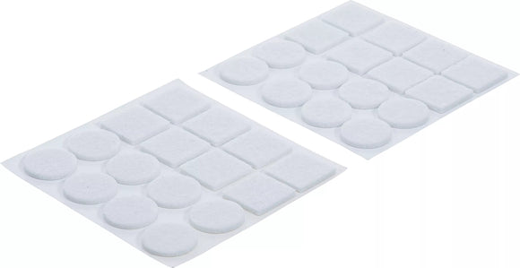 Filtdynor-sats | Vit | 32 delar. BGS Diy 80860