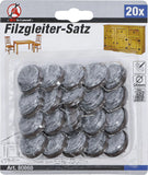 Filtdynor-sats | Med stift | Ø 24 mm | 20 delar. BGS Diy 80868