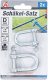 Schackel-sats | D-typ | 2 delar. BGS Diy 80871