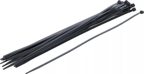 Buntband-sortiment | svart | 7,6 x 500 mm | 20 delar. BGS Diy 80879